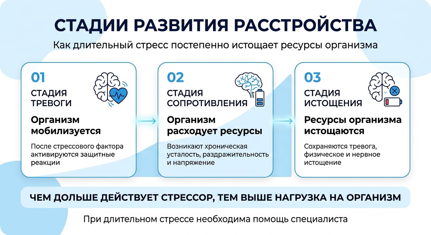 Лечение стресса в Городце инфографика